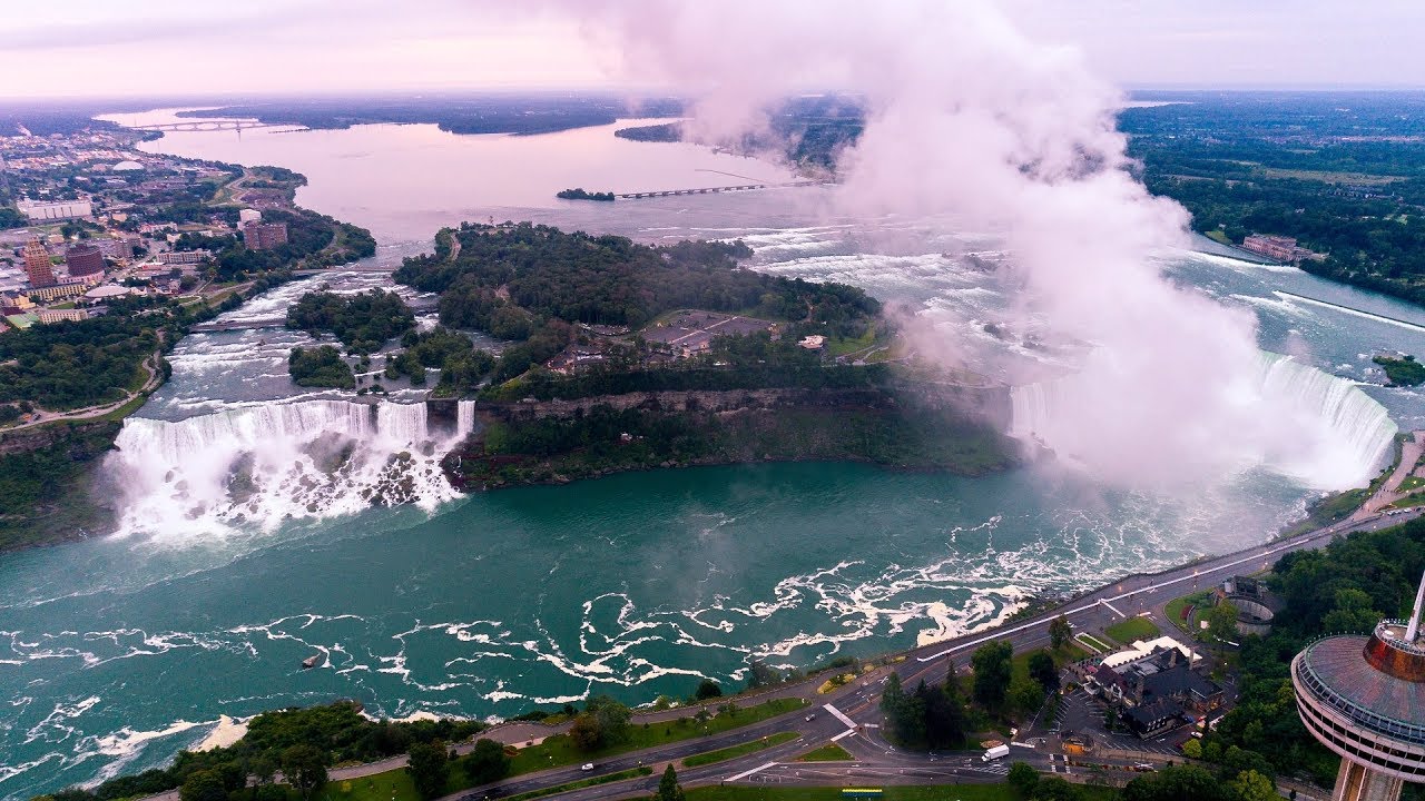 Niagara falls drone